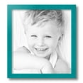 thumbnail image 2 of ArtToFrames 13" x 14" Aqua Picture Frame, 13x14 inch Green Wood Poster Frame (WOM-4428), 2 of 8