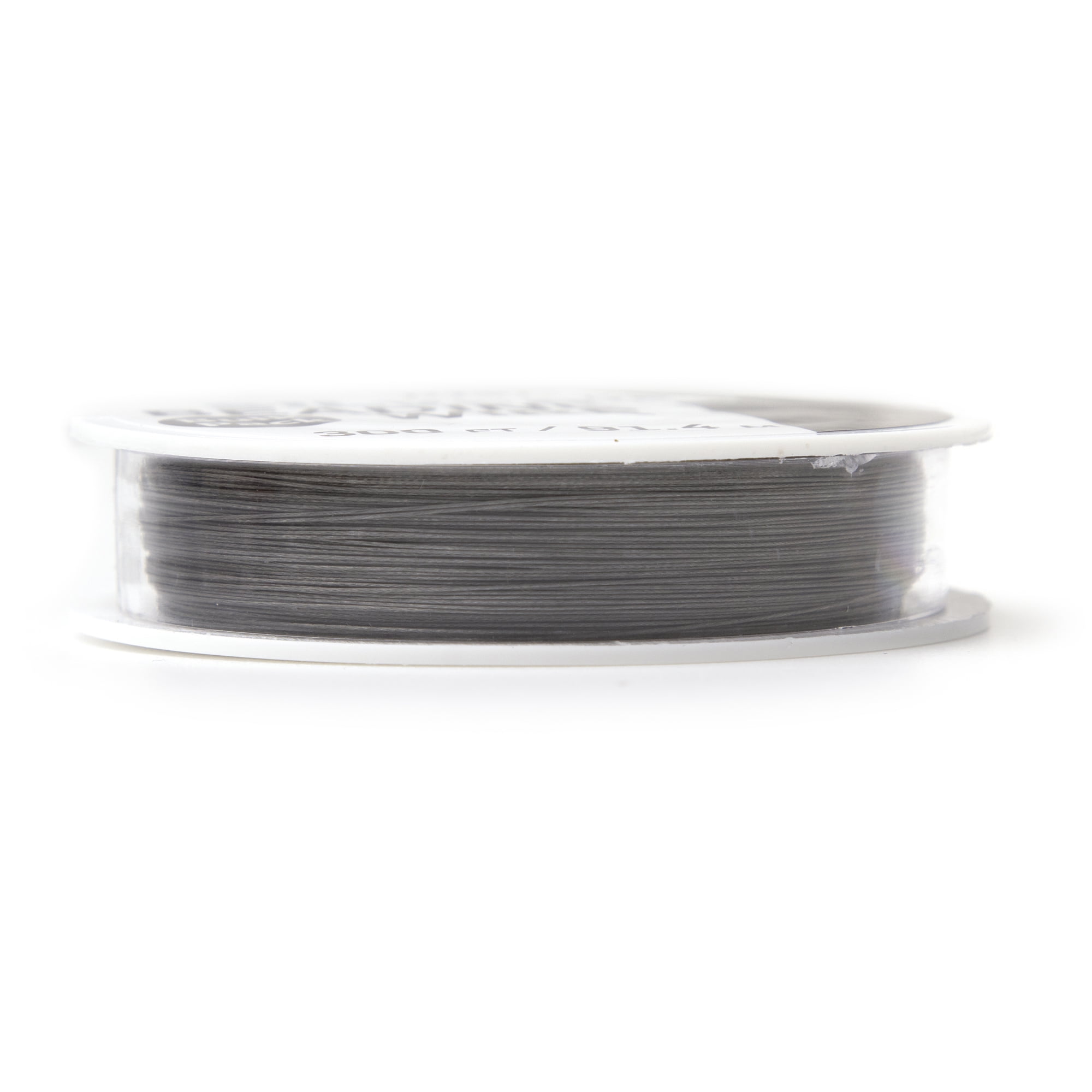 7 Strand Stainless Steel Bead Stringing Wire, .015 in (0.38 mm),Satin  Silver, 1000 ft (305 m)