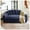 Blue + Plush Fabric + Foam, variant on SOULART Oversized Bear Paw Bean Bag Sofa with Armrest & Filler, Comfy Spacious Lounge Chair, Shiny Silver Thread Faux Fur Plush for Living Room
