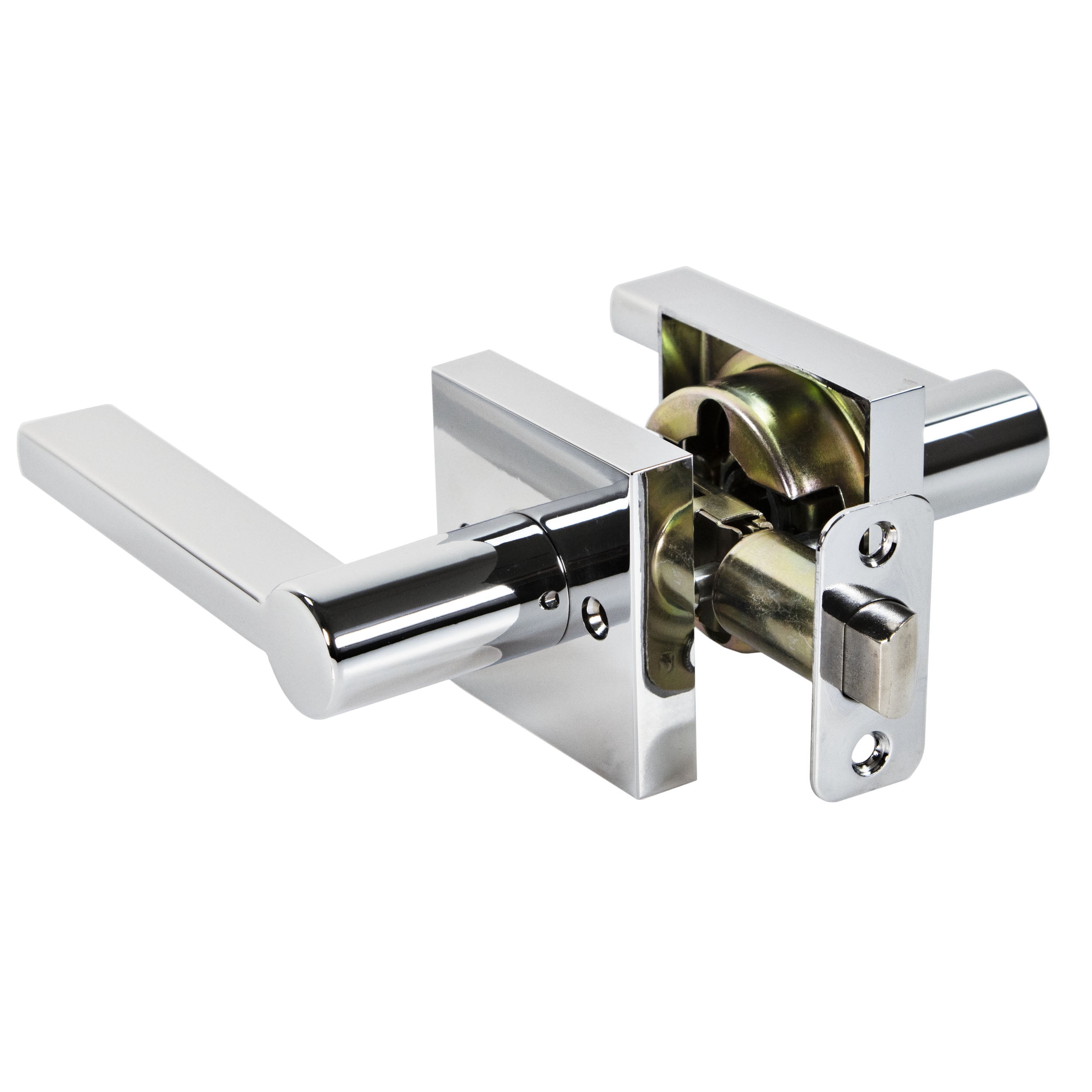 Ultra Security Freehold Hall/Closet Passage Flat Bar Door Lever