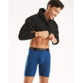 thumbnail image 4 of Hanes Ultimate Comfort Flex Fit Total Support Pouch Men's Long Leg Boxer Brief Underwear, Assorted, 4-Pack M, 4 of 4