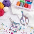 thumbnail image 4 of HLONK 1Set 4.7Inch Stainless Steel Sewing Scissors Butterfly Pattern Pointed Tip Rainbow Color, 4 of 7