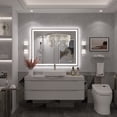 thumbnail image 4 of GODCHAR 40"x32" LED Bathroom Mirror, 24V Pro Backlit & Frontlit Vanity Mirror, UL Certified Anti-Fog Dimmable, 4 of 15