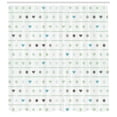 thumbnail image 3 of Ambesonne Green Shower Curtain, Polka Dots Hearts, 69"Wx84"L, Almond Green, 3 of 3