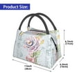 thumbnail image 2 of Balery Vintage Rose Bolsa de Aislamiento Portátil – Bolsa de Almuerzo con Forro de Aluminio Mejorado, Funda Impermeable y Fácil de Limpiar para Picnic y Caja de Almuerzo, 2 of 6