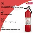 thumbnail image 2 of Kidde FA110 Multipurpose Fire Extinguishers 4 Pack - Red, (Rating 1-A:10-B:C) Includes Wholesalehome Cleaning Cloth, 2 of 5