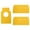 Yellow, variant on 100 Pieces Bottle Neck Tags Cellar Labels for Kitchen Brown