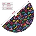 thumbnail image 3 of Lsque Colorful Excavator Print Christmas Tree Skirt, Tree Skirt with Ties or Velcro, Perfect for Holiday Decorations, Halloween, and New Year-36", 3 of 7