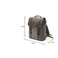 thumbnail image 2 of Literary backpack square canvas bag,Dark grey, 2 of 2