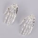 thumbnail image 5 of Pendiente Arete Punky Grande Plata Stud Earring, 5 of 9