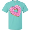 thumbnail image 3 of Inktastic Heart Shaped Donut with Pink Icing and Sprinkles T-Shirt, 3 of 5