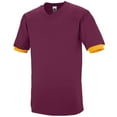 thumbnail image 2 of Augusta XS Fraternity Jersey Maroon/Gold 374, 2 of 2