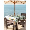thumbnail image 2 of St. Patrick's Day Outdoor Tablecloth - 54x54 Inch Square Dining Table Cover, Green Shamrock Gnomes Gold Coin Spring Waterproof Outdoor Table Cloth with Umbrella Hole & Zipper for Picnic/Patio/Party, 2 of 7