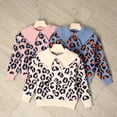 thumbnail image 4 of Richie House Kids Girls Winter Pullover Knitted Sweater Lapel Collar Thick Warm Coat RHK3002-A-8/9, 4 of 5