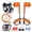 Climbing Spikes-Orang-3, variant on Tree Climbing Gear,Tree Climbing Spikes, Tree Climbing Gear with Adjustable Climbing Straps and Steel Core Flip Line, Rock Climbing Kit with Triple Lock Lanyard Adjuster