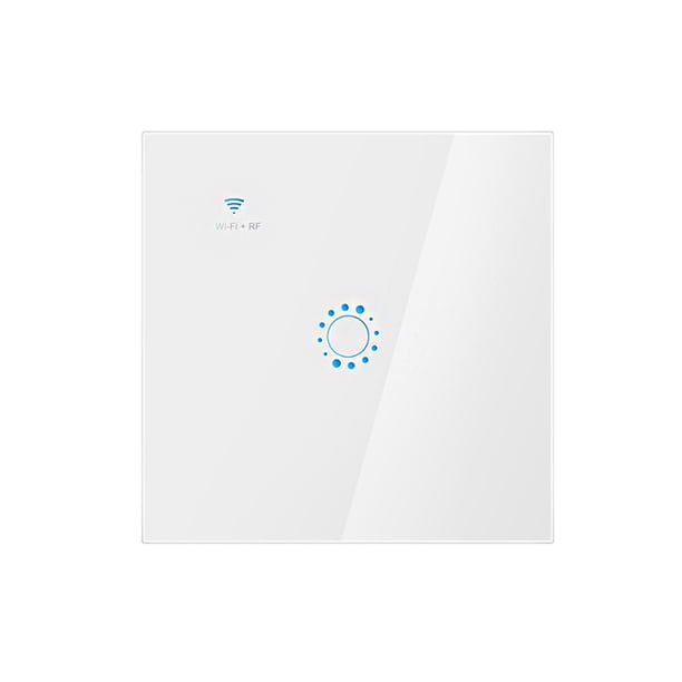 WIFI Smart Wall Light Panel 1/2/3 Gang Pantalla táctil Interruptor inalámbrico Interruptor de pared de control remoto para el hogar Eigraketly DZ7209-02B