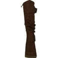 thumbnail image 3 of Top Moda Womens Pure-65 Mid Calf Round Toe Slouched Wedge Heel Boots, 3 of 4