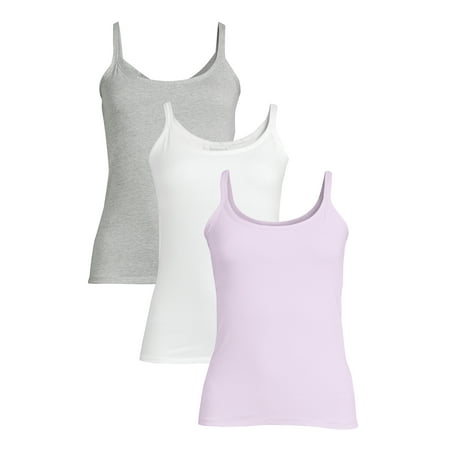 

Best Fitting Panty Women s Shelf Bra Cami Tank Tops 3-Pack