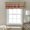 Red, Blue, Green, Orange, White, variant on Kitchen Curtain Valance Modern Colorful Stripes Rod Pocket Window Valances,Red Green Blue Burlap Texture Small Windows Treatment for Living Room Bedroom,42"x12"