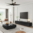 thumbnail image 5 of POVISON Modern Black TV Stand with Drawers, Long Media Console, Wood, 78.74" Fully-Assembled, 5 of 8
