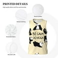 thumbnail image 6 of Gaeub Panda Doing Yoga Men's Mesh Basketball Jersey, Quick-Drying Sleeveless Top S-4XL, Loose Muscle Tank Top -Large, 6 of 9