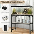 thumbnail image 5 of 10-20 Gallon Fish Tank Stand, Metal Aquarium Stand with Adjustable Non-Slip Foot and Wooden Shelf, Reptile Tank Stand Easy to Assemble for Home Office, Firm and Steady(Tank not Included), 5 of 7