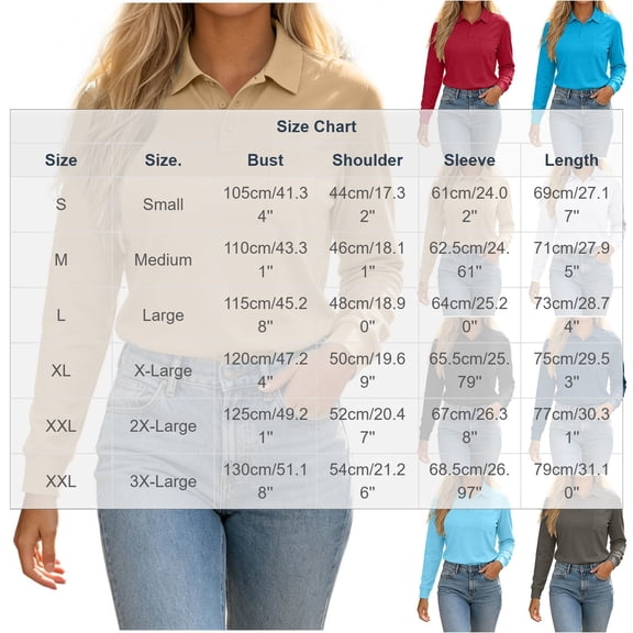 Maean Womens Collared Shirts Long Sleeve V Neck Basic Solid Color Shirts Ladies Casual Tunics Outfits
