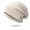 Beige, variant on Kiplyki Unisex Warm Windproof Baggy Stretch Crochet Winter Soft Beanie Caps Wrap Hat