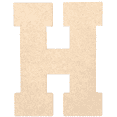thumbnail image 1 of Krafty Supply - 16" Tall MDF Letter H | 1/8" Thick |Collegiate|Wooden Letter|Craft Alphabet Initials, 1 of 4
