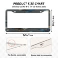 thumbnail image 7 of Aluminum License Plate Frame 2 Pack Car Exterior Accessory Car Tag Holder for Front Rear Plates Cars Decor Brown-blue Butterfly Pattern, 7 of 7