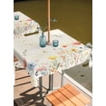 thumbnail image 2 of Outdoor Tablecloths with Umbrella Hole & Zipper, Watercolor Wildflowers 54x54 Inch Square Tablecloths, Farmhouse Country Botanical Flowers Waterproof Table Cloth, Patio/Pool/Picnic Table Covers, 2 of 8