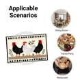thumbnail image 5 of Amarainy Chicken Farmhouse Design Linen Table Mats Set of 4 for Home Kitchen Table Decor 12x18 inch, 5 of 5