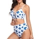thumbnail image 2 of Traje de baño, Traje de baño para mujer Traje de baño de 2 piezas para mujer Bikini de cintura alta Tecnología avanzada, 2 of 7