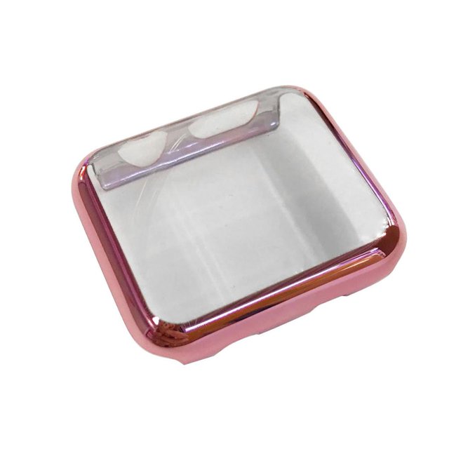Protector de pantalla para 3 de 38 mm, cubierta protectora delgada y completa para parachoques para rosado Sunnimix Reloj Funda