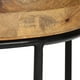 thumbnail image 5 of Mesa de Centro vidaXL de Madera Maciza de Mango y Acero 50 cm Estilo Industrial, 5 of 9