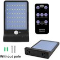 thumbnail image 1 of 48 Led Solar Lamp Outside, Waterproof Outside Wall Lights, Motion Detector Solar Light With Remote Control (Black), 1 of 7