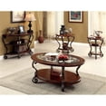 thumbnail image 4 of Bowery Hill Traditional Wood 2-Shelf Console Table Brown Cherry, 4 of 5