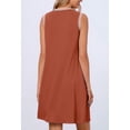 thumbnail image 3 of Vestido casual MEROKEETY para mujer 2025, verano, primavera, caramelo, 3 of 6