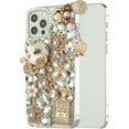 thumbnail image 6 of XPM for Motorola Razr 2025 Phone Case, Bling Crystal 3D Full Diamonds Luxury Sparkle Rhinestone Hybrid Protective Cover for Motorola Razr (2025) (Ultimate Multi Ornament White), 6 of 8