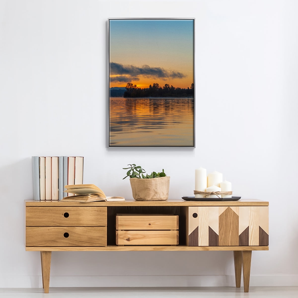 Molten Gold Framed Premium Gallery Wrapped Canvas - Ready to Hang