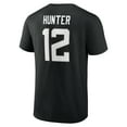 thumbnail image 3 of Men's Travis Hunter Black Jacksonville Jaguars Icon Name & Number T-Shirt, 3 of 3