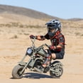 thumbnail image 3 of HOVER HEART Gas Mini Chopper Bike, DB003 Model 49.4 CC 2-Stroke Dirt Bike with Rear Shock Absorber, Headlight, Metal Frame, Rear Disc Brakes, Max Load 165Lbs, Up to 20Mph, EPA Approved, 3 of 9