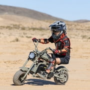 HOVERHEART DB003 49.4 cc 2 Stroke Gas Powered Mini Chopper Bike, Black Gray Sand