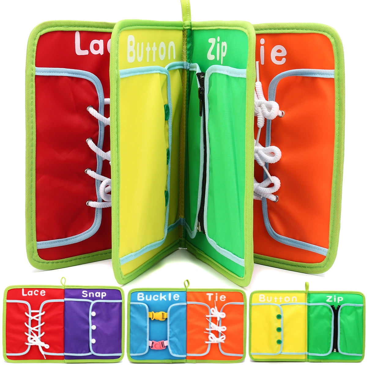 learn to zip button snap toys