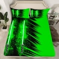 thumbnail image 2 of jejeloiu Green Lightsaber Queen Sheet Sets,Modern Fashion Gaming Flat Sheet,Teens Video Games Queen Fitted Sheet For Boys,Ultra Soft Home Decor,4pcs, 2 of 7