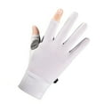 thumbnail image 3 of Gants de Protection Solaire Été Soie Glacée Gants de Cyclisme Gants de Conduite 2 Gants de Sport Sans Doigts pour Hommes Femmes Entraînement Gym Musculation Extérieur Taille m, 3 of 8