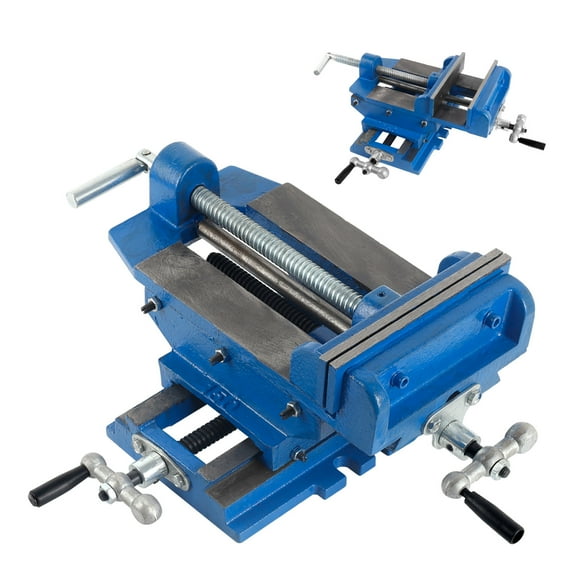 6" Drill Press Cross Vise, Anti-Slip Jaws, Accurate Positioning, XY Vise for Drill Press, for Factory Floor, Metal Shaping, Component Repair