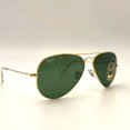 thumbnail image 2 of RB-Hip Hop-sunglasses Aviator Green Lenses Gold Frame RB3025 Women / Men New, 2 of 5