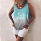thumbnail image 2 of Camisola con estampado informal de verano sin mangas con cuello redondo y teñido anudado para mujer Pompotops lopia989406, 2 of 5
