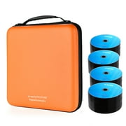 alavisxf xx 192-Capacity EVA DVD Portable Zipper Holder Disc Storage Organizer Wallet, Orange